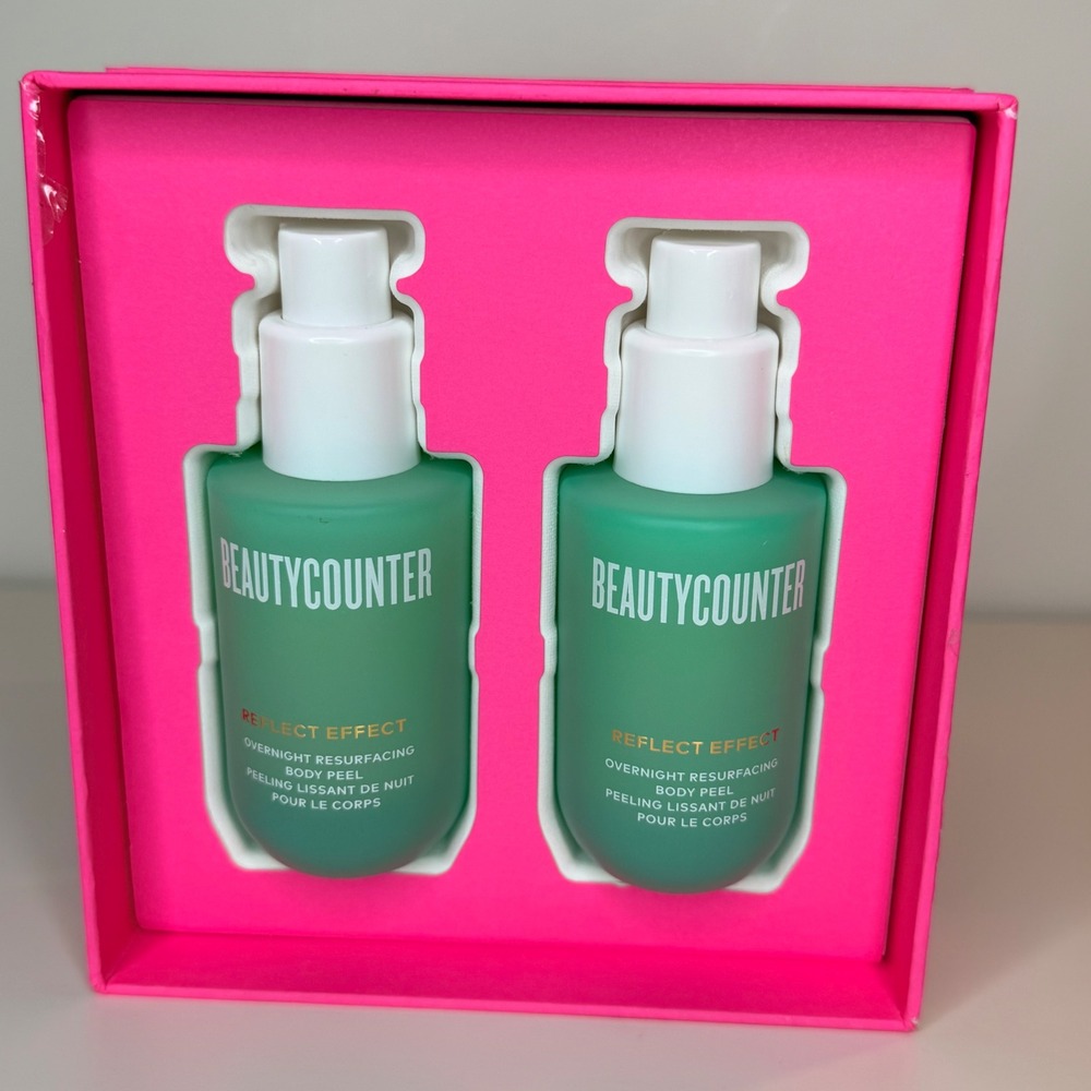 Beautycounter Reflect Effect Overnight Resurfacing Body Peel Set 2x 1.7oz new